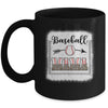 Baseball Mom Baseball Mama Bleached Funny Letter Print Mug | teecentury