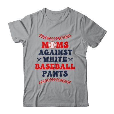 Baseball Mom Funny Moms Against White Baseball Pants Shirt & Tank Top | teecentury