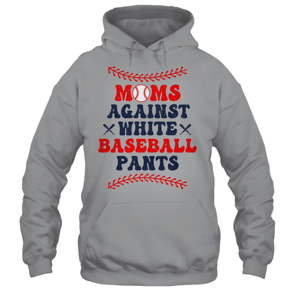 Baseball Mom Funny Moms Against White Baseball Pants Shirt & Tank Top | teecentury