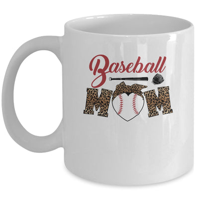 Baseball Mom Leopard Funny Softball Mom Mother's Day Mug Coffee Mug | Teecentury.com