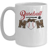 Baseball Mom Leopard Funny Softball Mom Mother's Day Mug Coffee Mug | Teecentury.com