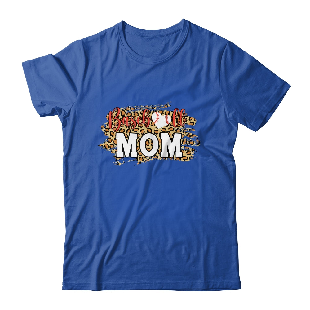 Baseball Mom Leopard Funny Softball Mother's Day T-Shirt & Tank Top | Teecentury.com