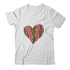 Baseball Mom Leopard Heart Funny Softball Mom Mother's Day T-Shirt & Tank Top | Teecentury.com