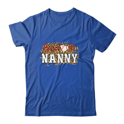 Baseball Nanny Leopard Funny Softball Mother's Day T-Shirt & Tank Top | Teecentury.com