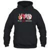 Baseball Player Girls Peace Love Baseball Women T-Shirt & Tank Top | Teecentury.com