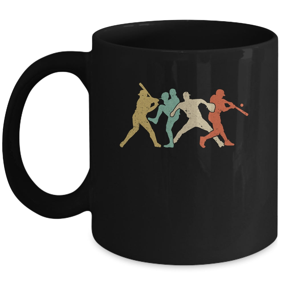 Baseball Retro Vintage Catcher Pitcher Batter Mug Coffee Mug | Teecentury.com