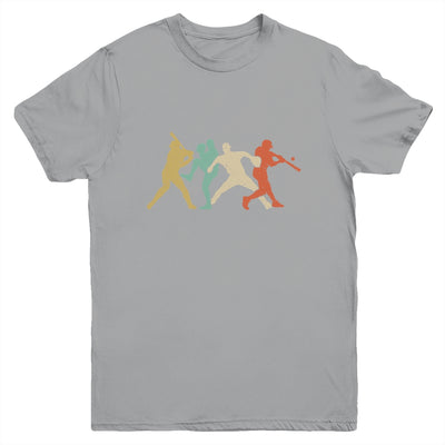 Baseball Retro Vintage Catcher Pitcher Batter Youth Youth Shirt | Teecentury.com
