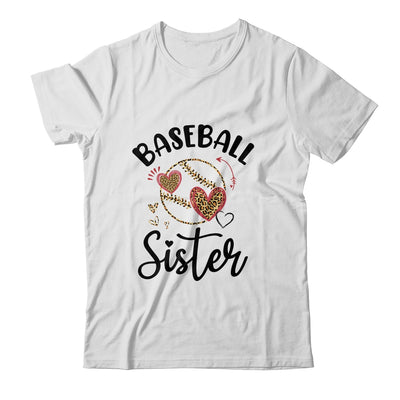 Baseball Sister Leopard Heart Love T-Shirt & Tank Top | Teecentury.com