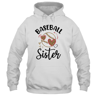 Baseball Sister Leopard Heart Love T-Shirt & Tank Top | Teecentury.com