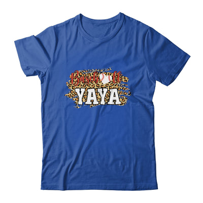 Baseball Yaya Leopard Funny Softball Mother's Day T-Shirt & Tank Top | Teecentury.com