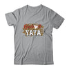 Baseball Yaya Leopard Funny Softball Mother's Day T-Shirt & Tank Top | Teecentury.com