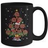 Basketball Christmas Tree Santa Pickleball X Mas Lights Mug | teecentury