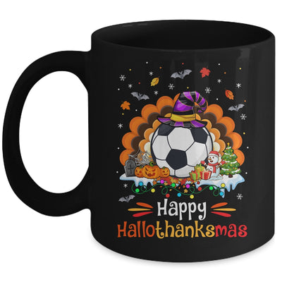 Basketball Halloween Christmas Thanksgiving Hallothanksmas Mug | teecentury