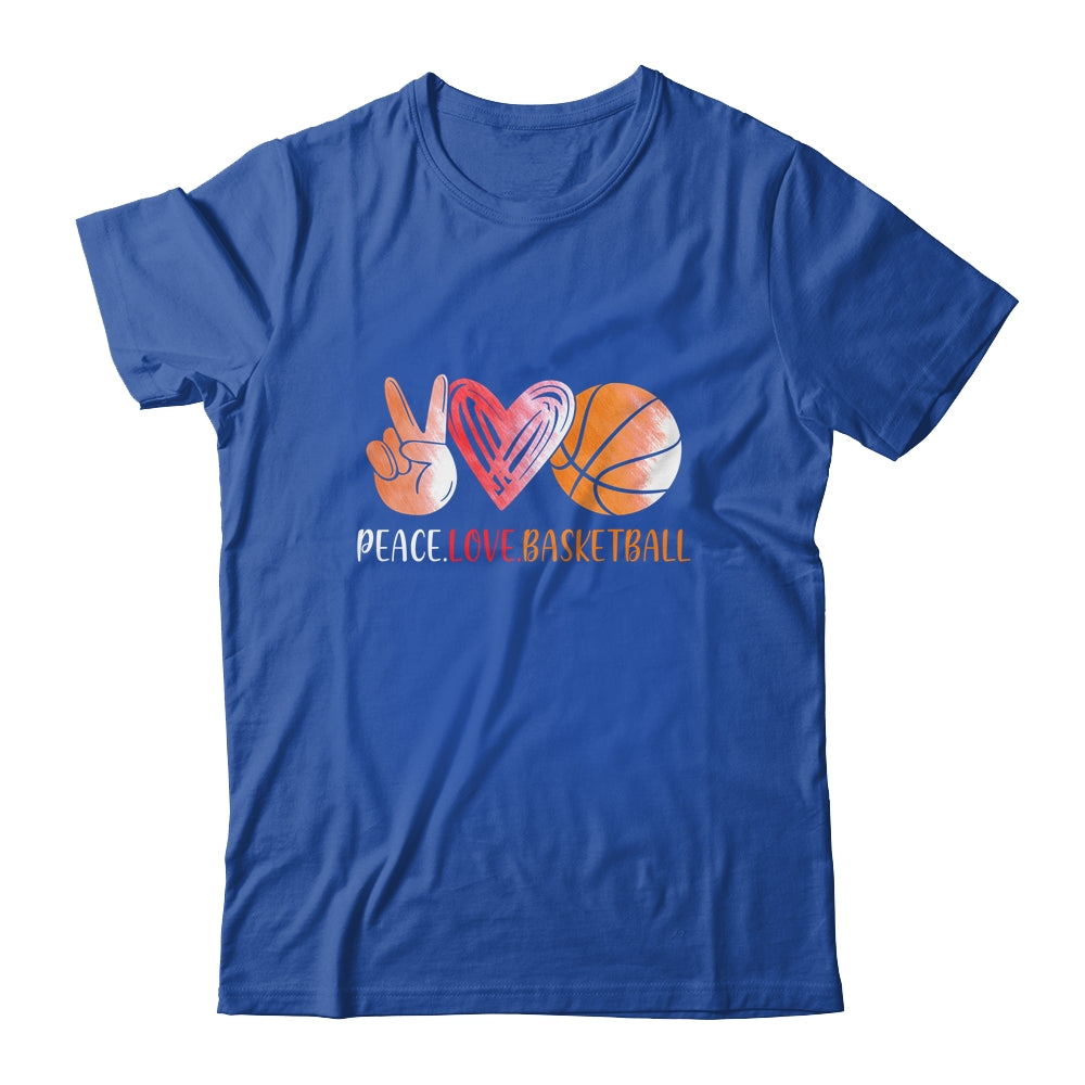 Basketball Player Girls Peace Love Basketball Women T-Shirt & Tank Top | Teecentury.com