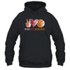 Basketball Player Girls Peace Love Basketball Women T-Shirt & Tank Top | Teecentury.com