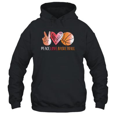 Basketball Player Girls Peace Love Basketball Women T-Shirt & Tank Top | Teecentury.com