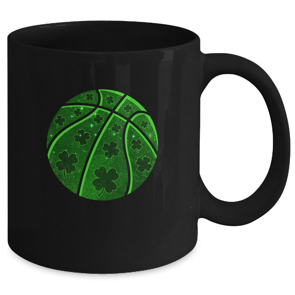 Basketball Shamrock Lucky Clover Irish St Patricks Day Boys Mug | teecentury
