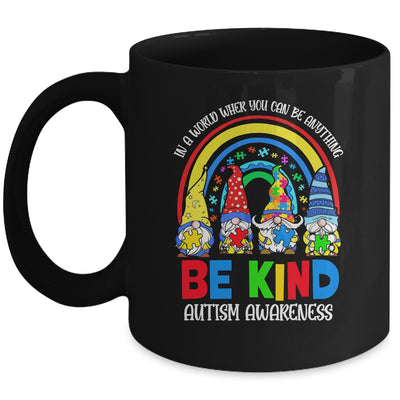 Be Kind Autism Awareness Month Rainbow Gnomes Puzzle Mug | teecentury