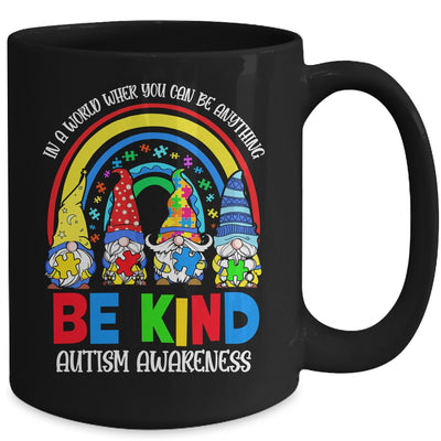Be Kind Autism Awareness Month Rainbow Gnomes Puzzle Mug | teecentury