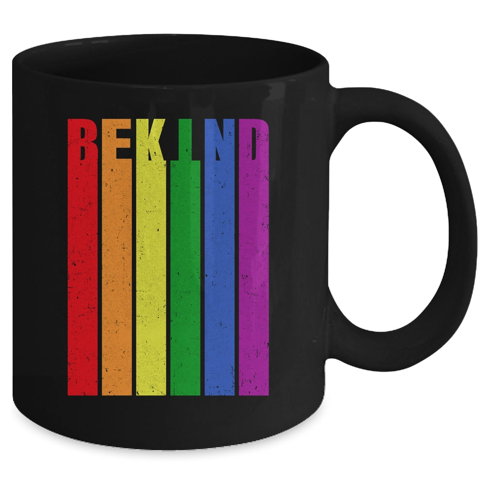 Be Kind Be You LGBT Pride Month Flag Rainbow LGBTQ Mug | teecentury