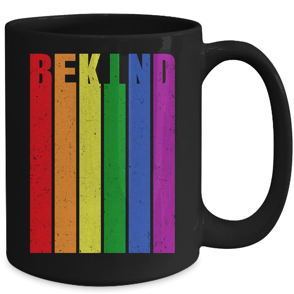 Be Kind Be You LGBT Pride Month Flag Rainbow LGBTQ Mug | teecentury