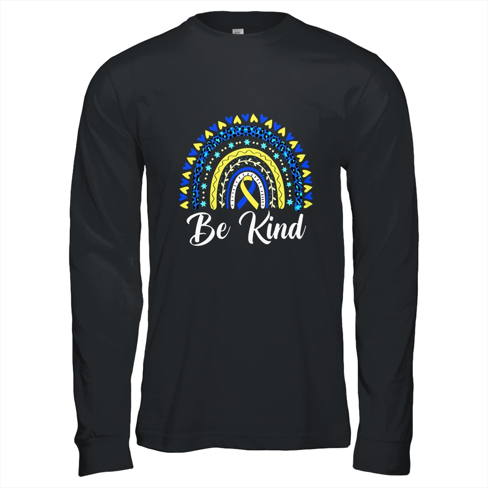 Be Kind Rainbow World Down Syndrome Awareness Day Shirt & Hoodie | teecentury