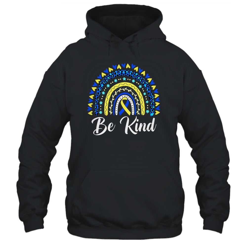 Be Kind Rainbow World Down Syndrome Awareness Day Shirt & Hoodie | teecentury