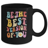 Be The Best Version Of You Peace Love 60s 70s Groovy Mug | teecentury