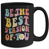 Be The Best Version Of You Peace Love 60s 70s Groovy Mug | teecentury