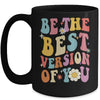 Be The Best Version Of You Peace Love 60s 70s Groovy Mug | teecentury