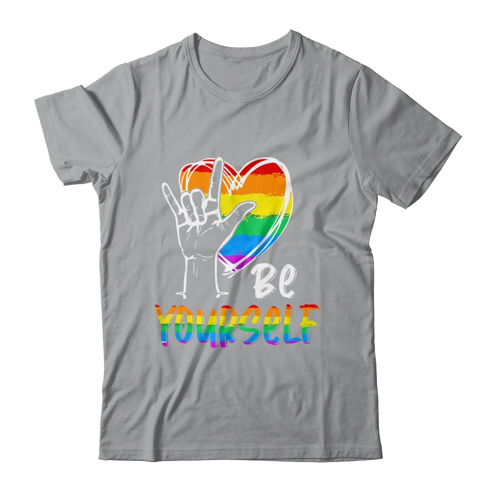 Be Yourself Lovely LGBT Gay Pride Lesbian Gays Love T-Shirt & Tank Top | Teecentury.com