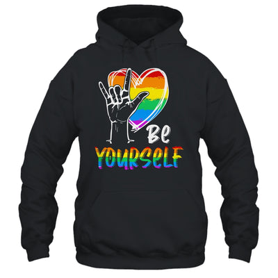 Be Yourself Lovely LGBT Gay Pride Lesbian Gays Love T-Shirt & Tank Top | Teecentury.com