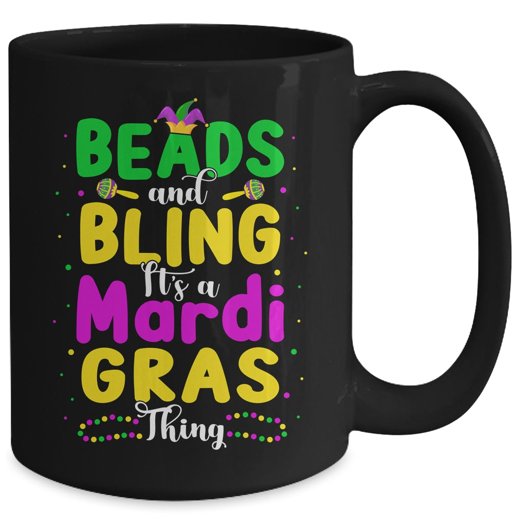 Beads And Bling Its A Mardi Gras Thing Men Women Girls Mug | teecentury