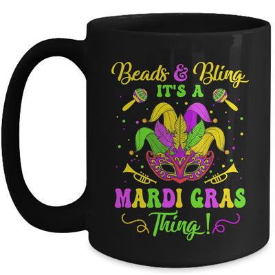 Beads And Bling Its A Mardi Gras Thing Women Girls Mug | teecentury