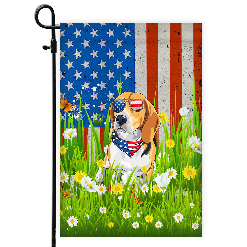 Beagle American USA Flag 4th of July Dog Lover On Independence Day | teecentury