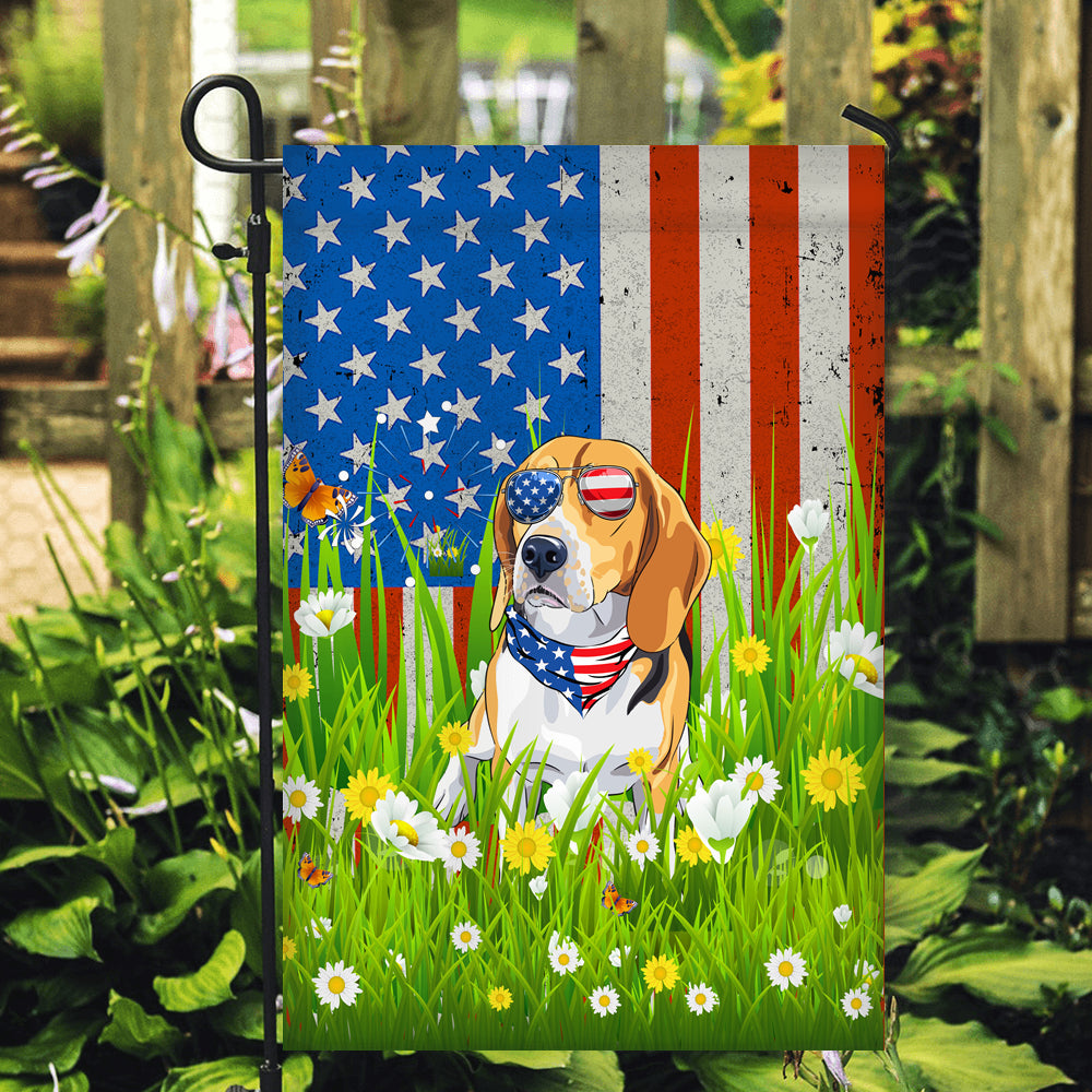 Beagle American USA Flag 4th of July Dog Lover On Independence Day | teecentury