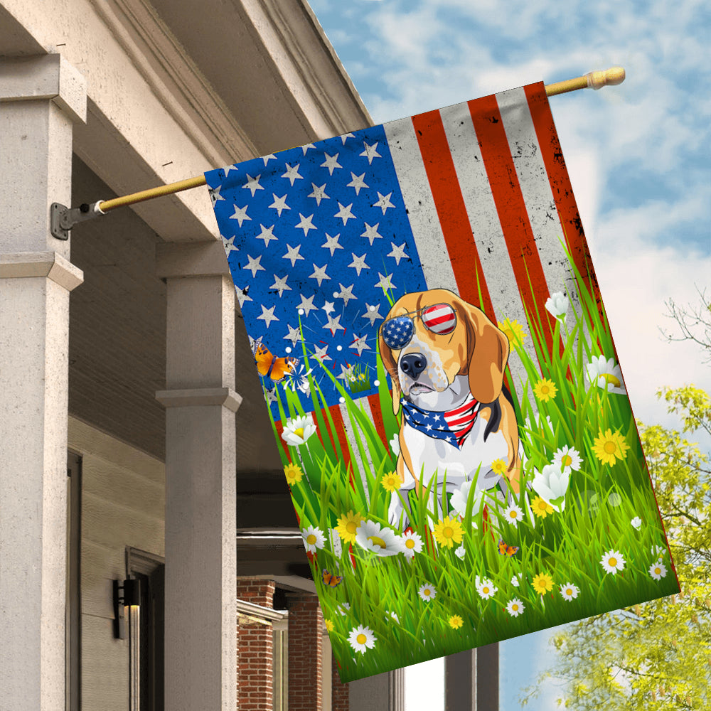 Beagle American USA Flag 4th of July Dog Lover On Independence Day | teecentury
