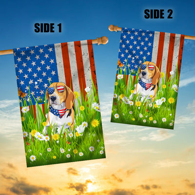Beagle American USA Flag 4th of July Dog Lover On Independence Day | teecentury