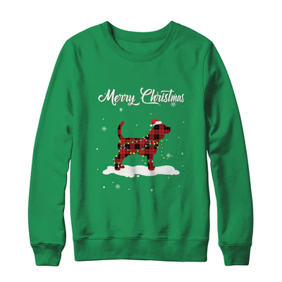 Beagle Christmas Red Plaid Dog Lover Pajama Family Gift T-Shirt & Sweatshirt | Teecentury.com