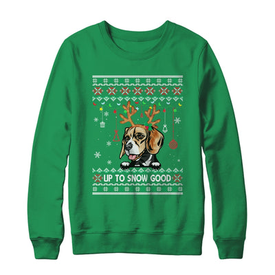 Beagle Dog Reindeer Ugly Christmas Xmas T-Shirt & Sweatshirt | Teecentury.com