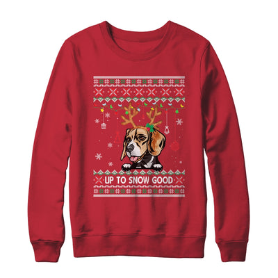 Beagle Dog Reindeer Ugly Christmas Xmas T-Shirt & Sweatshirt | Teecentury.com