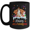 Beagle Happy HalloThanksMas Halloween Thanksgiving Christmas Mug | teecentury