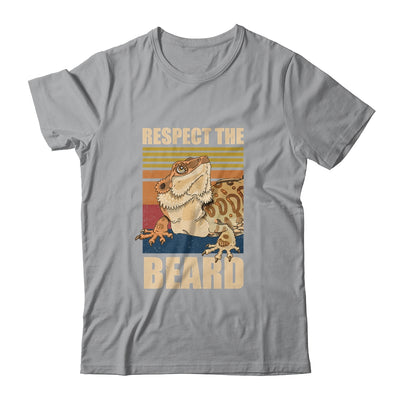 Bearded Dragon Respect The Beard Lizard And Reptile Gift T-Shirt & Hoodie | Teecentury.com