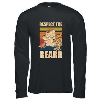 Bearded Dragon Respect The Beard Lizard And Reptile Gift T-Shirt & Hoodie | Teecentury.com