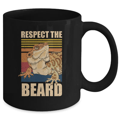Bearded Dragon Respect The Beard Lizard And Reptile Gift Mug Coffee Mug | Teecentury.com