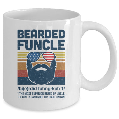 Bearded Funcle Funny Vintage Retro Gift Mug Coffee Mug | Teecentury.com