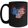 Beer American Flag 4th Of July Men Women USA Mug Coffee Mug | Teecentury.com