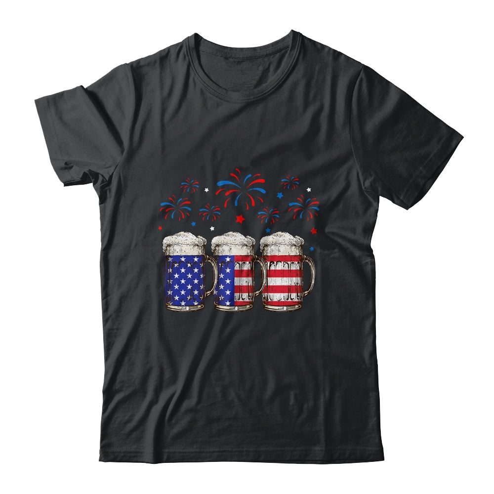Beer American Flag 4th of July For Men Women Merica USA Shirt & Tank Top | teecentury