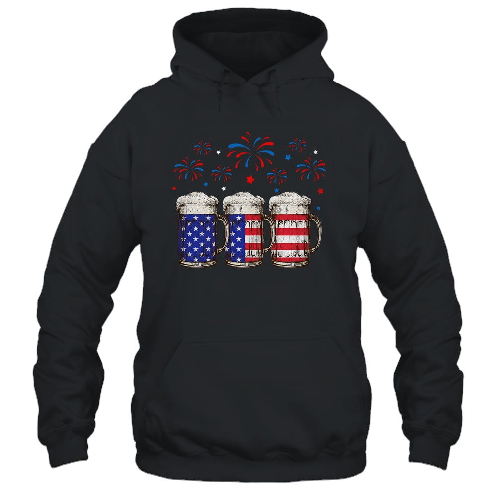 Beer American Flag 4th of July For Men Women Merica USA Shirt & Tank Top | teecentury