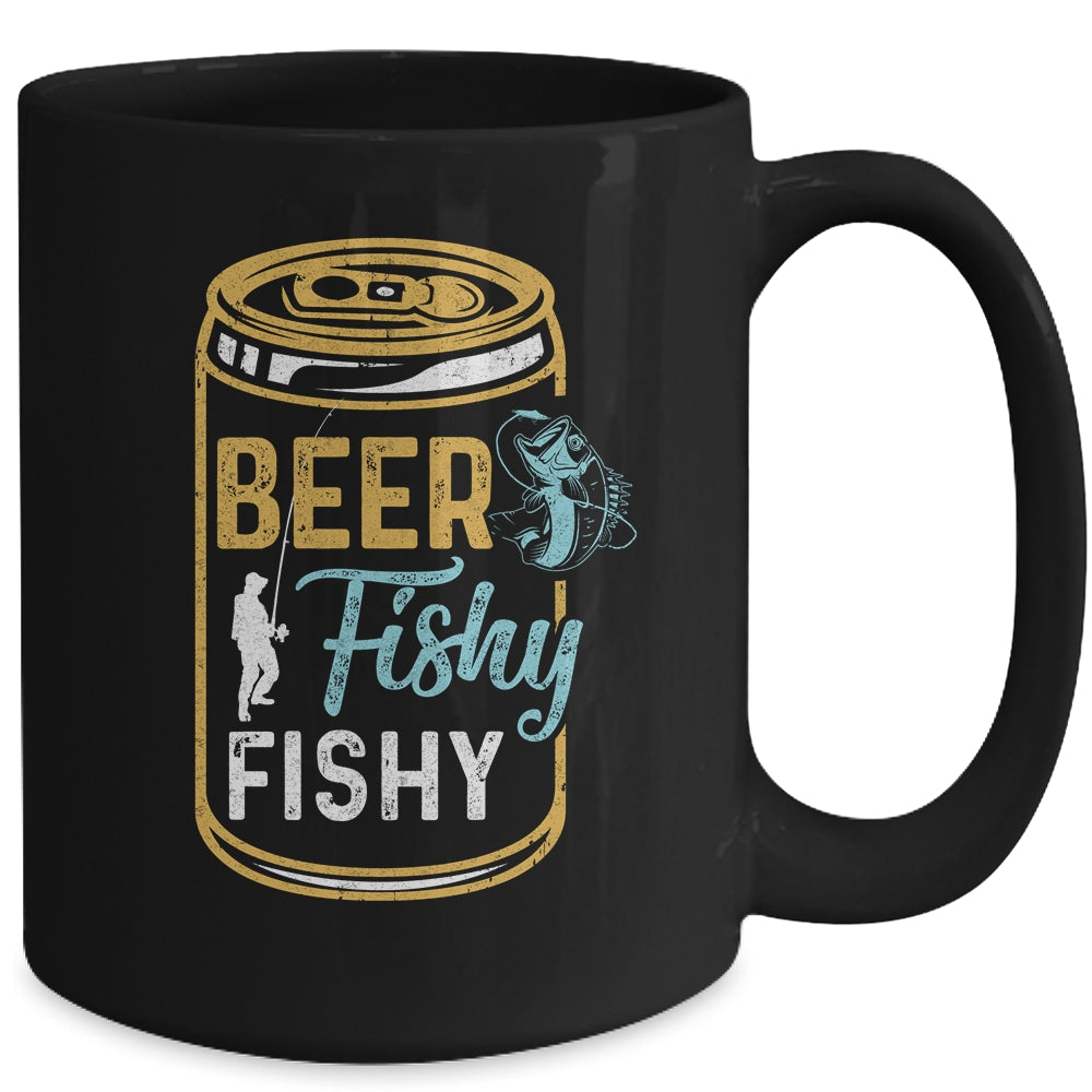 Beer Fishy Fishy Funny Papa Grandpa Dad Fishing For Men Mug Coffee Mug | Teecentury.com